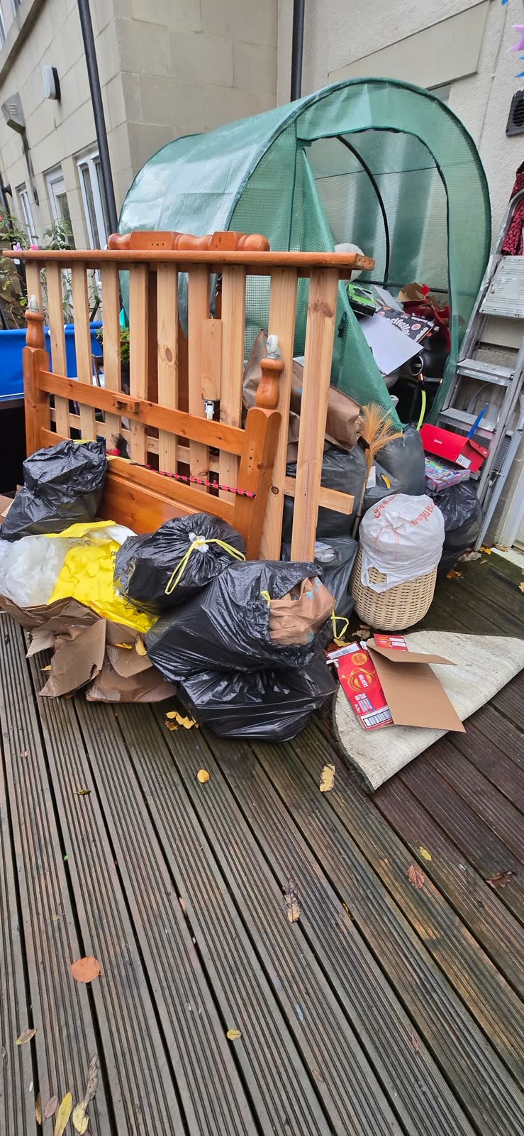 Bath Garden and Deck Waste Clearance before clearance