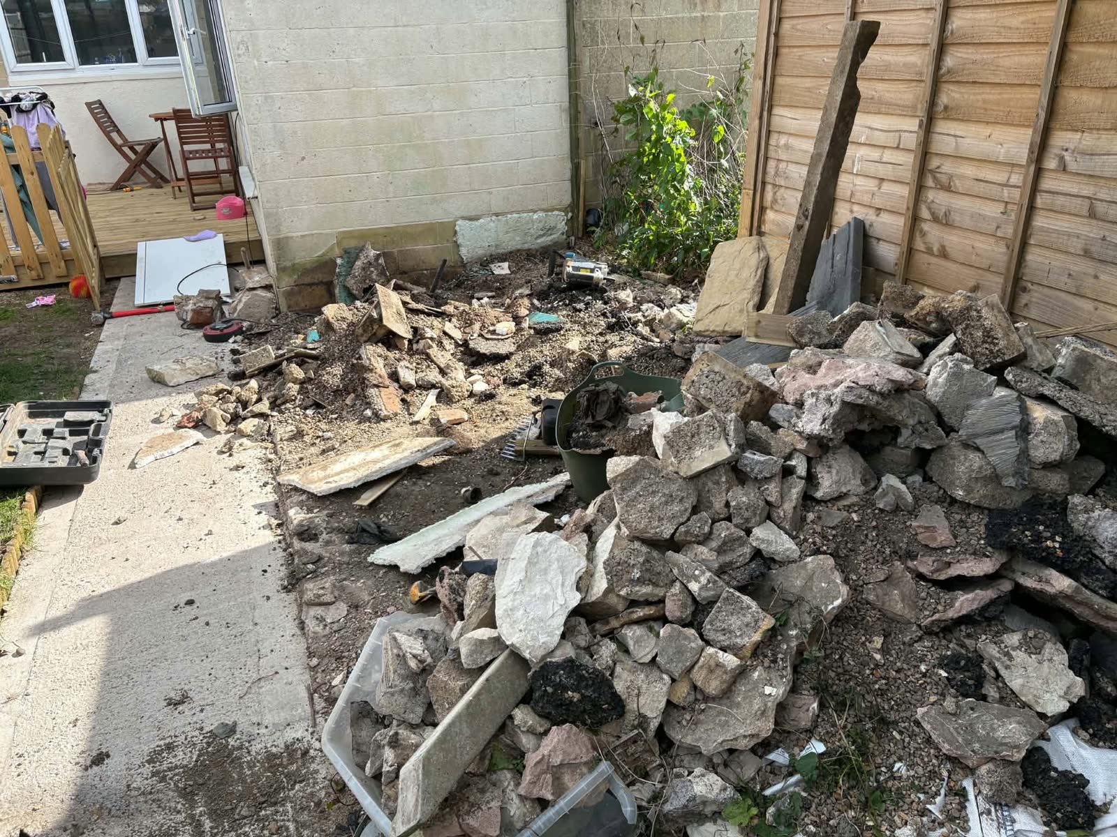 Building Rubble and Site Waste Clearance before clearance