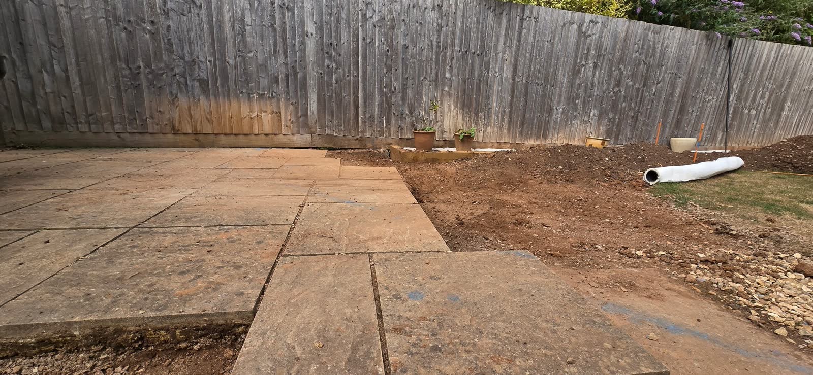 First-Phase Garden Project Rubble Clearance after clearance