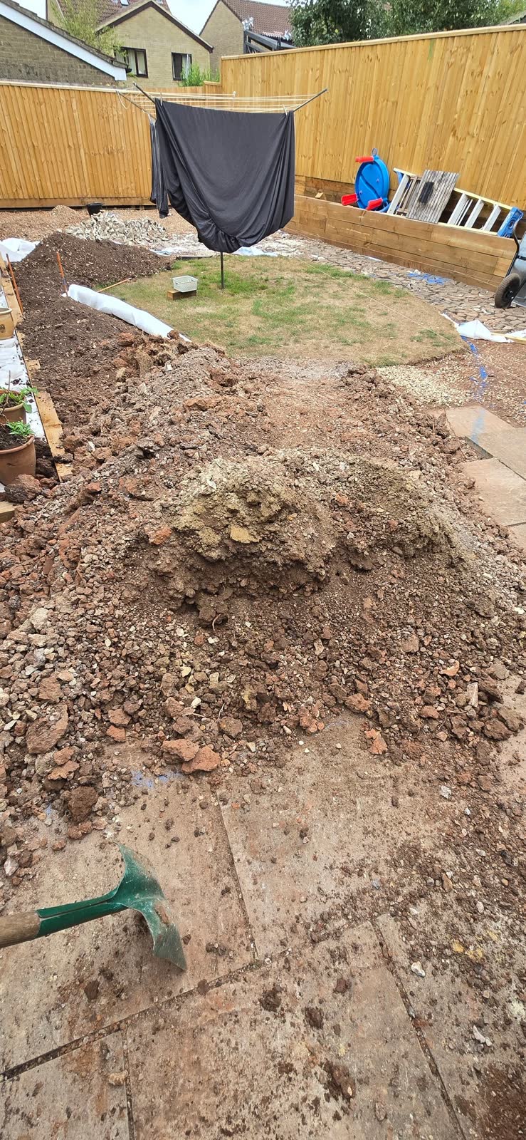 First-Phase Garden Project Rubble Clearance before clearance