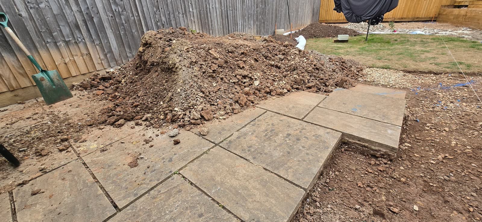 First-Phase Garden Project Rubble Clearance before clearance