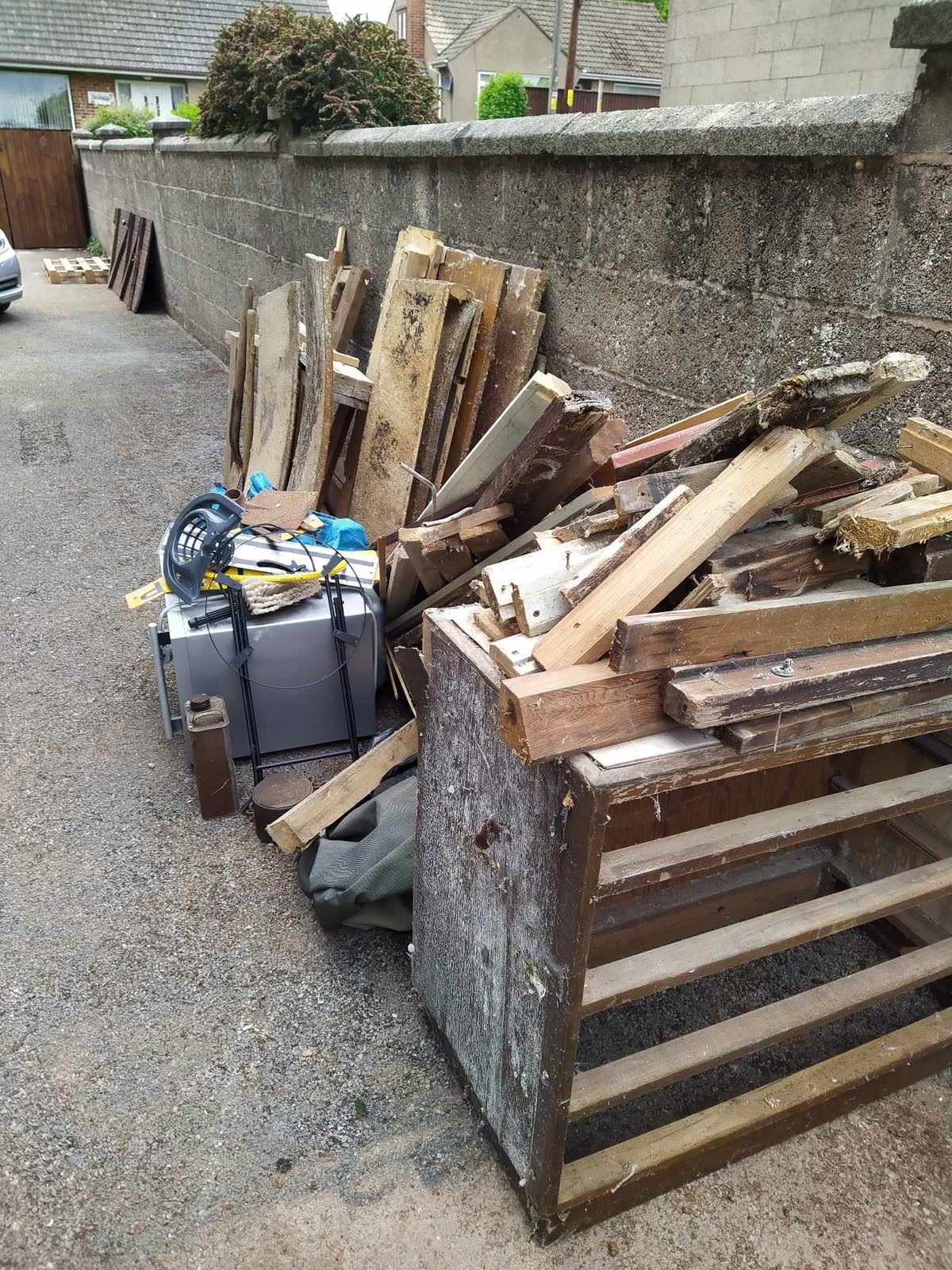 New-Home Timber and Mixed Waste Clearance before clearance