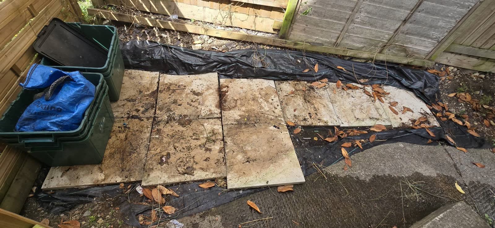 Returning-Client Mixed Waste and Patio Clearance after clearance