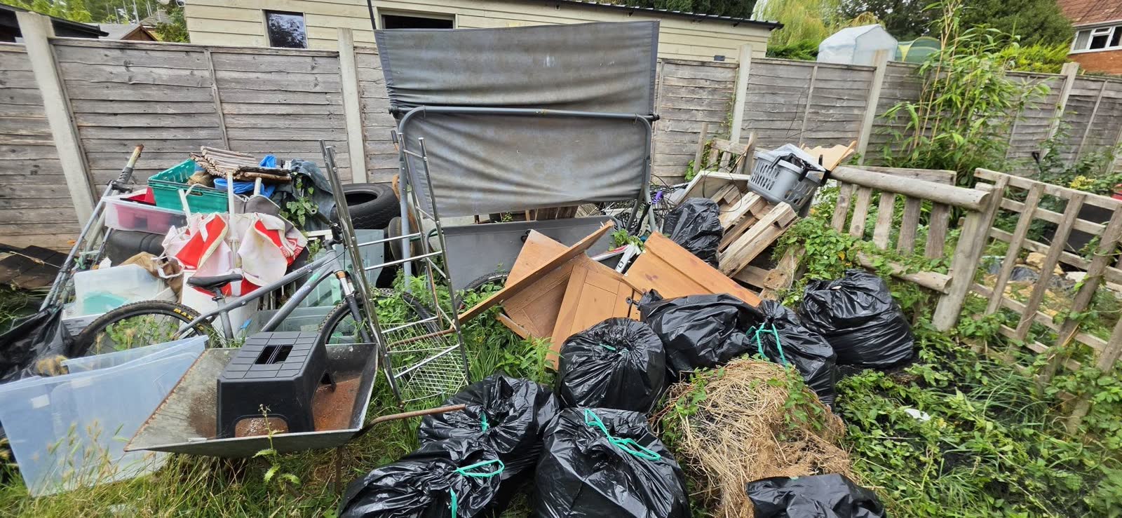 Sherborne Residential Waste Clearance before clearance