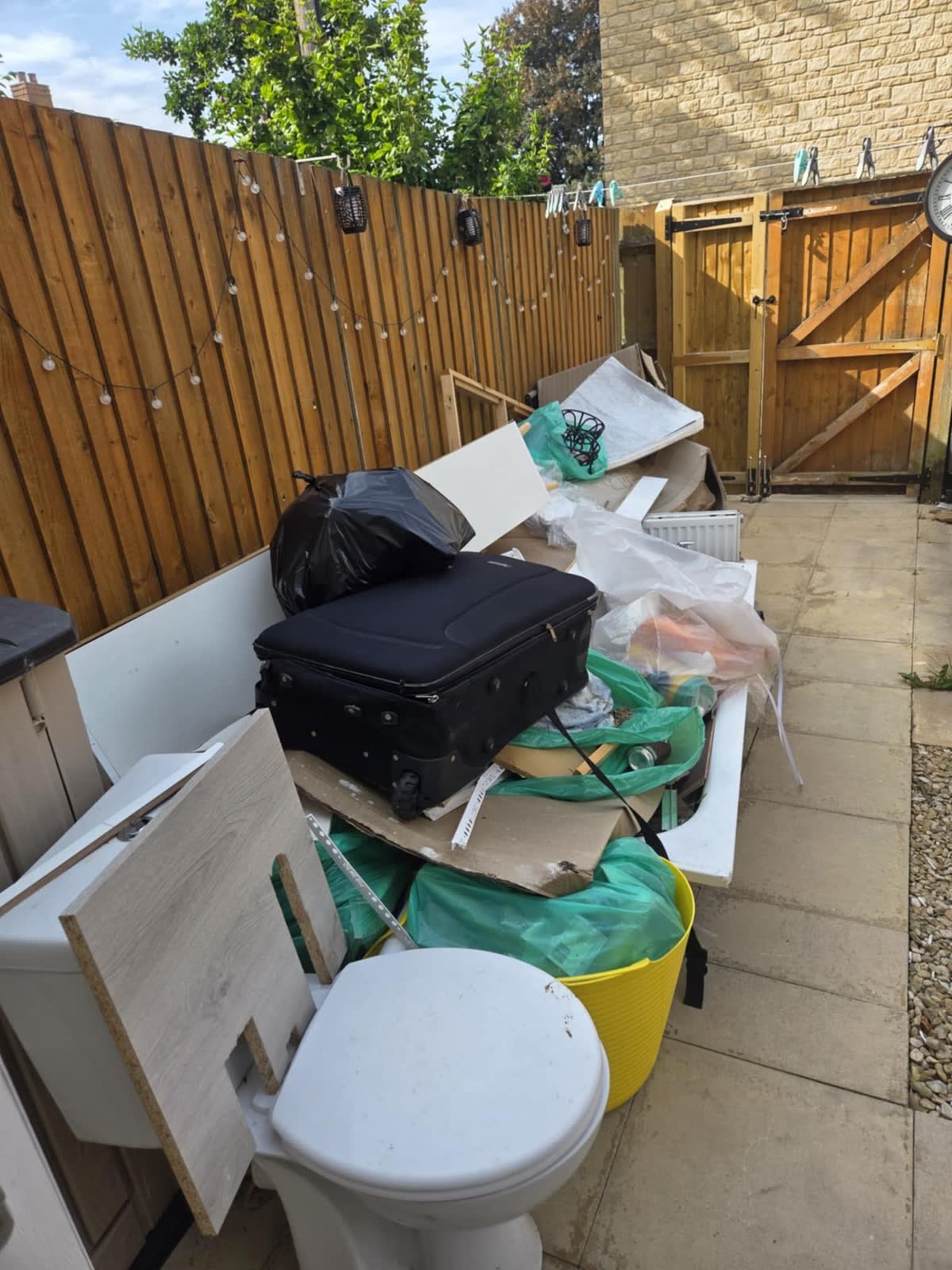 Small Household Waste Collection before clearance