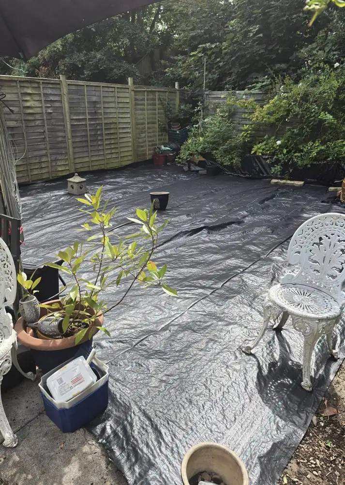 Stone Barrowing before clearance