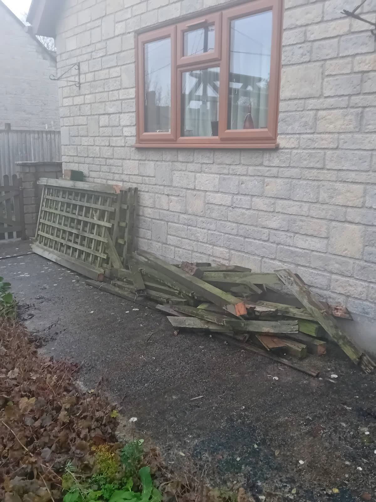 Stoney Stratton Wood Waste Collection before clearance