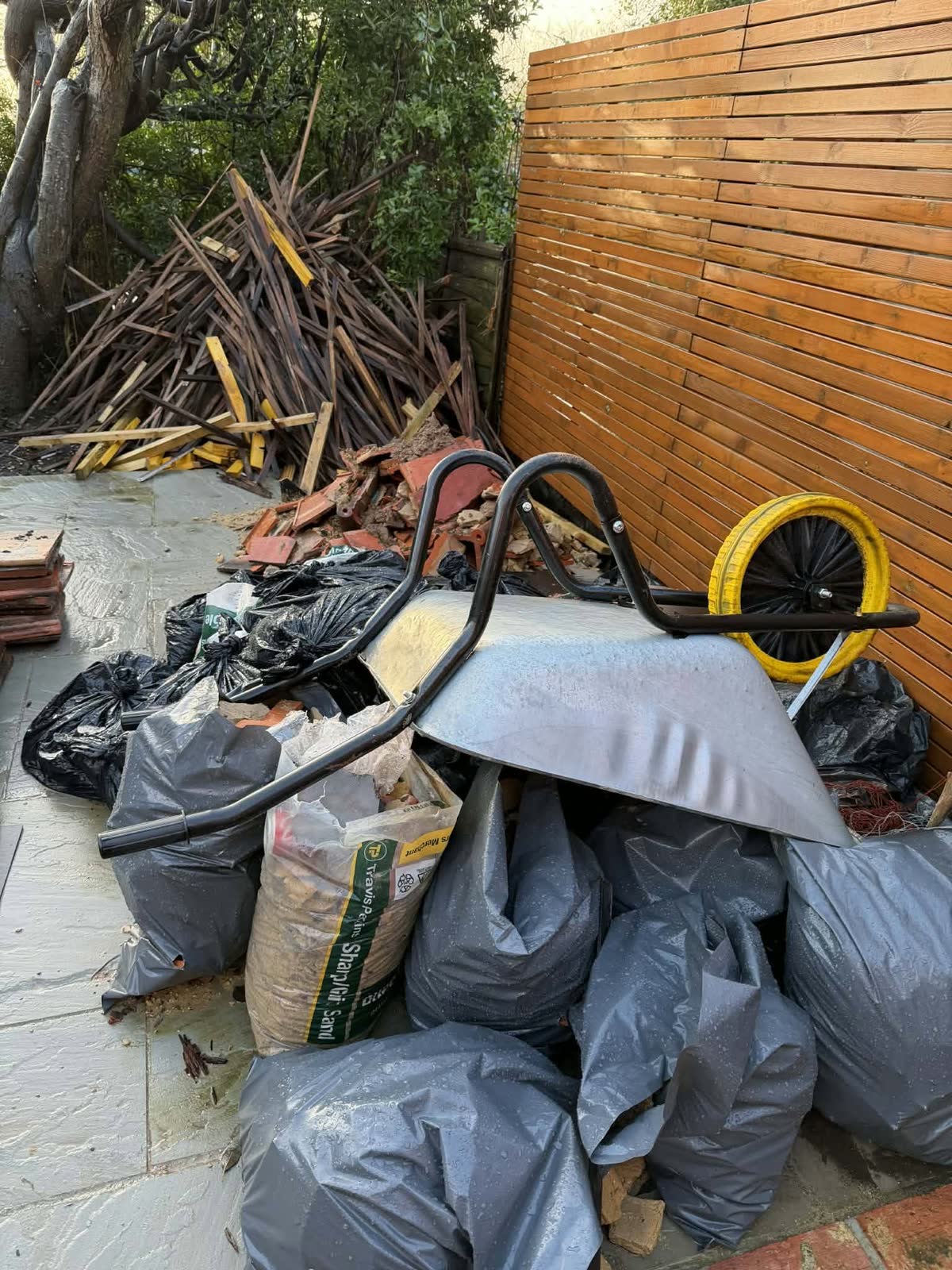 Templecombe Timber Waste Clearance before clearance