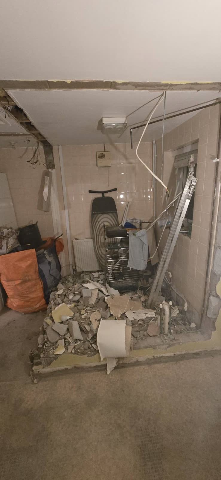 Wookey Hole Wall and Fireplace Rubble Clearance project photo 2